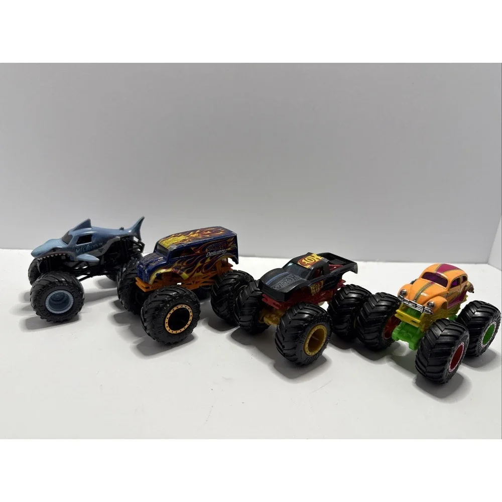 Hot Wheels Monster Trucks Lot Of 4